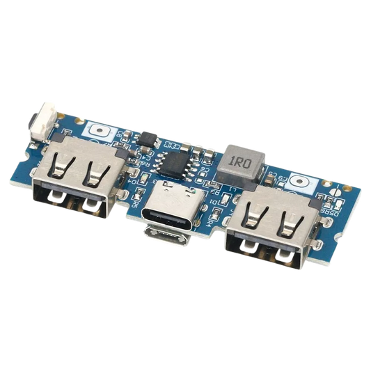 LX-LBU2C Micro+Type-C Dual-USB 5V 2.4A 18650 Lithium Battery Charging Power Bank Module