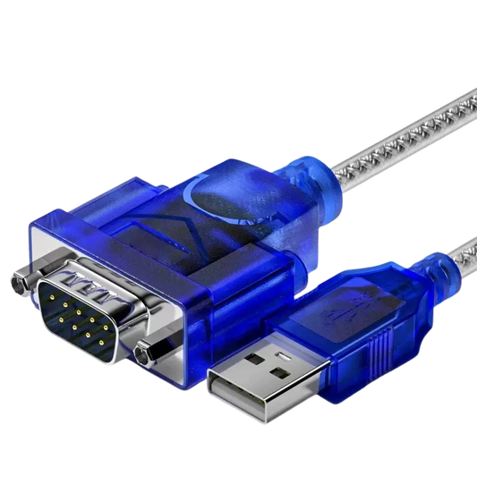 محول كابل USB إلى RS232 DB9 ذكر/أنثى منفذ تسلسلي بطول 0.8م