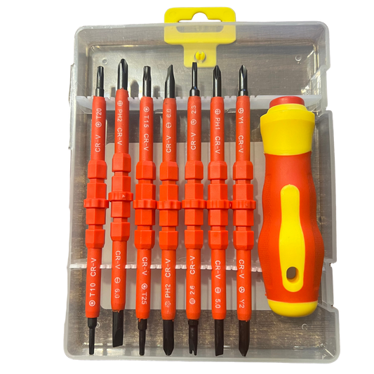 14 IN 1 500V Insulated Electrician Screwdriver Set