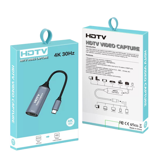 HDTV Video Capture HDMI To USB Type-C