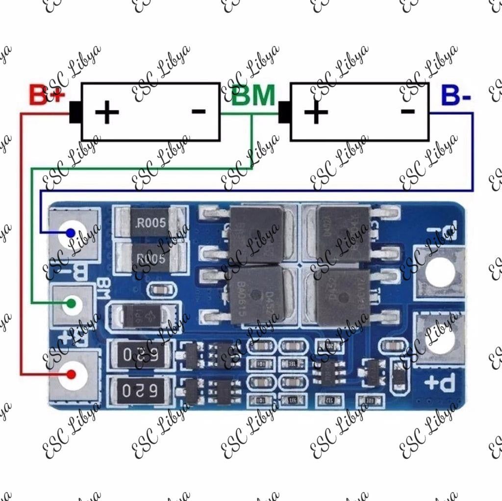 BMS 2 Series 10A 7.4V/8.4V