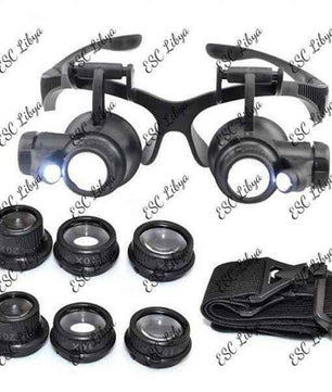 Magnifying glasses 10x 15x 20x 25x with 2 Led