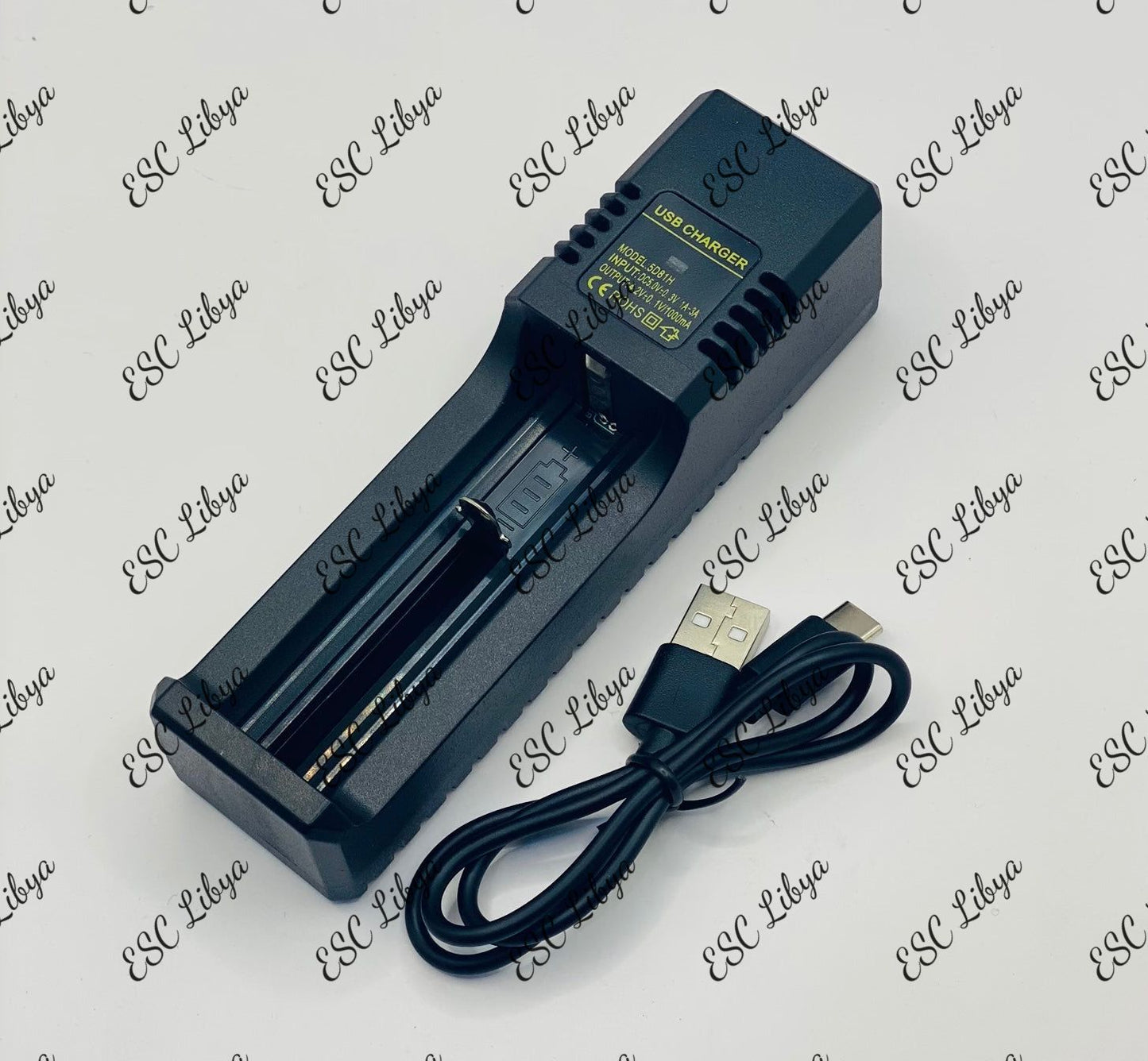 Single 18650 Lithium Battery Charger شاحن بطارية ليثيوم فردي