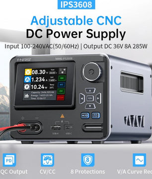 FNIRSI® IPS3608 AC-DC 0-36V 0-8A Intelligent Digital Control Power Supply