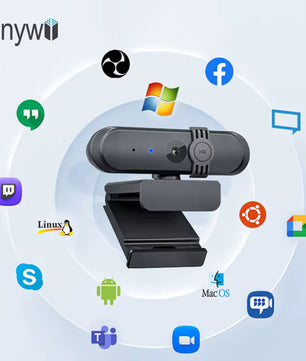 H806 Full HD Webcam 1080P 30Fps PC USB Camera with Microphone كاميرا