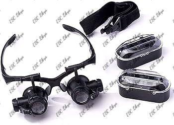 Magnifying glasses 10x 15x 20x 25x with 2 Led