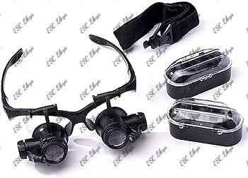 Magnifying glasses 10x 15x 20x 25x with 2 Led