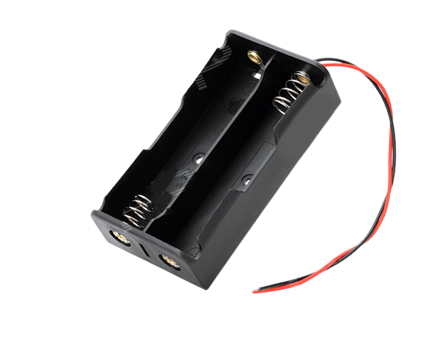 2x 18650 3.7V Serial Battery Holder حاملة بطاريات ليثيوم زوجية