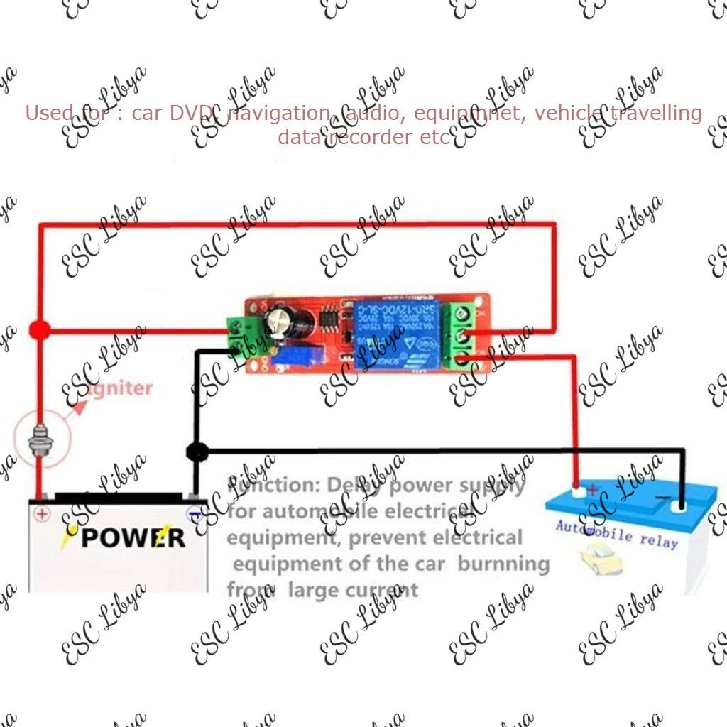 NE555 12V Dc Delay Timer Switch Module موديل تأخير