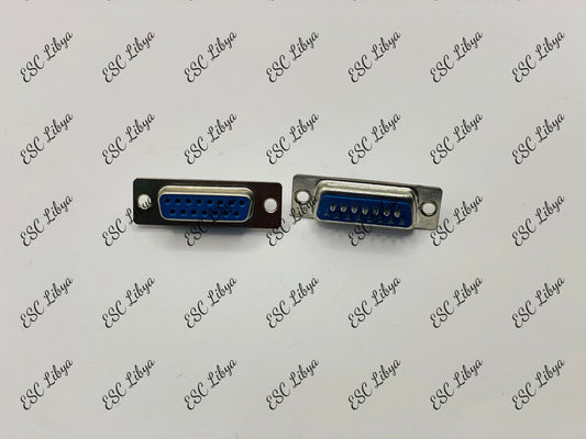 VGA 15Pin Female (انثى) + كڤر