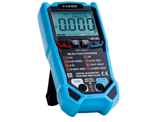 FNIRSI® MT-40 Smart Digital Multimeter 4000 Counts True RMS AC DC Voltage 600V Capacitance Ohm Hz NCV Live Wire Test Auto Range
