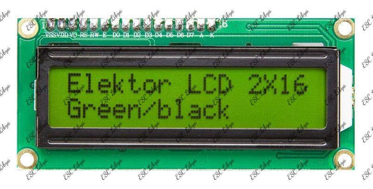 LCD 2X16 Green Light without I2C