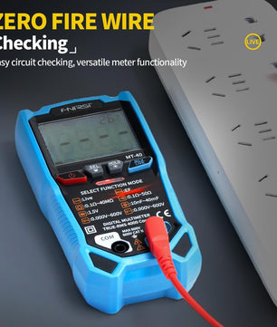 FNIRSI® MT-40 Smart Digital Multimeter 4000 Counts True RMS AC DC Voltage 600V Capacitance Ohm Hz NCV Live Wire Test Auto Range