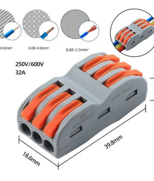 Fast Wire Connector 1/2/3/4 Wires AWG28-12