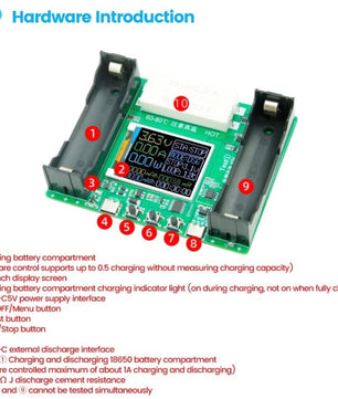 X-HX0598A 18650 Lithium Battery Capacity Tester