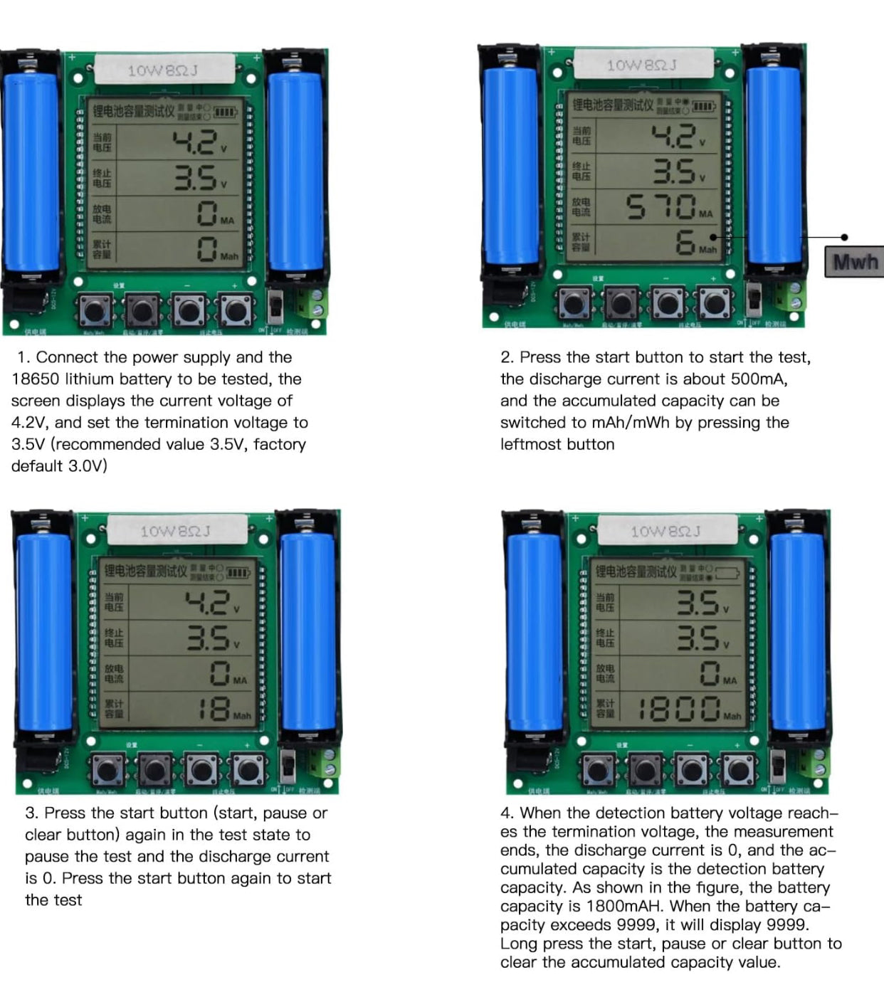 XH-M239 lithium battery capacity tester