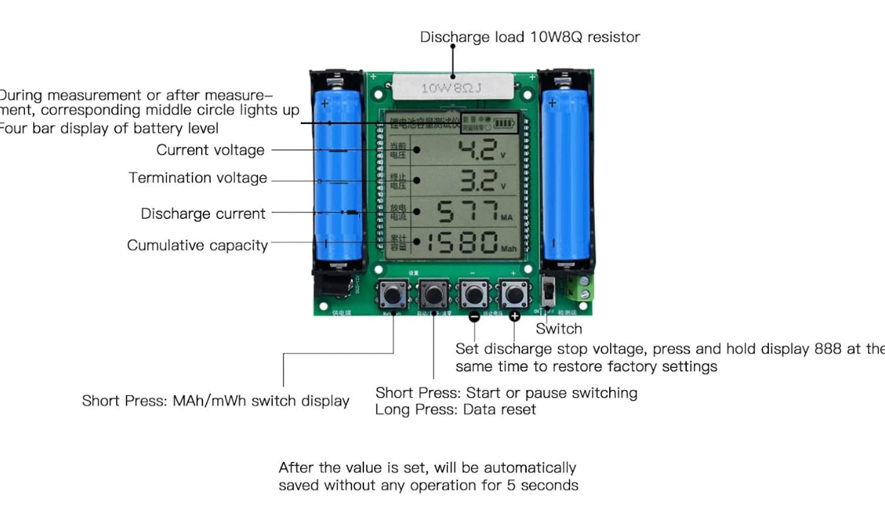 XH-M239 lithium battery capacity tester