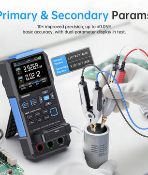 FNIRSI® LC1020E High Precision Handheld Digital Bridge LCR ESR Tester