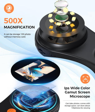 Digital Handheld Microscope 500X مكبر ديجيتال محمول