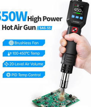 FNIRSI® SAG-55 Intelligent 550W Hot Air Gun كاوية هوائية