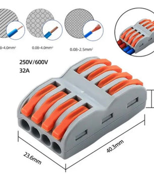 Fast Wire Connector 1/2/3/4 Wires AWG28-12