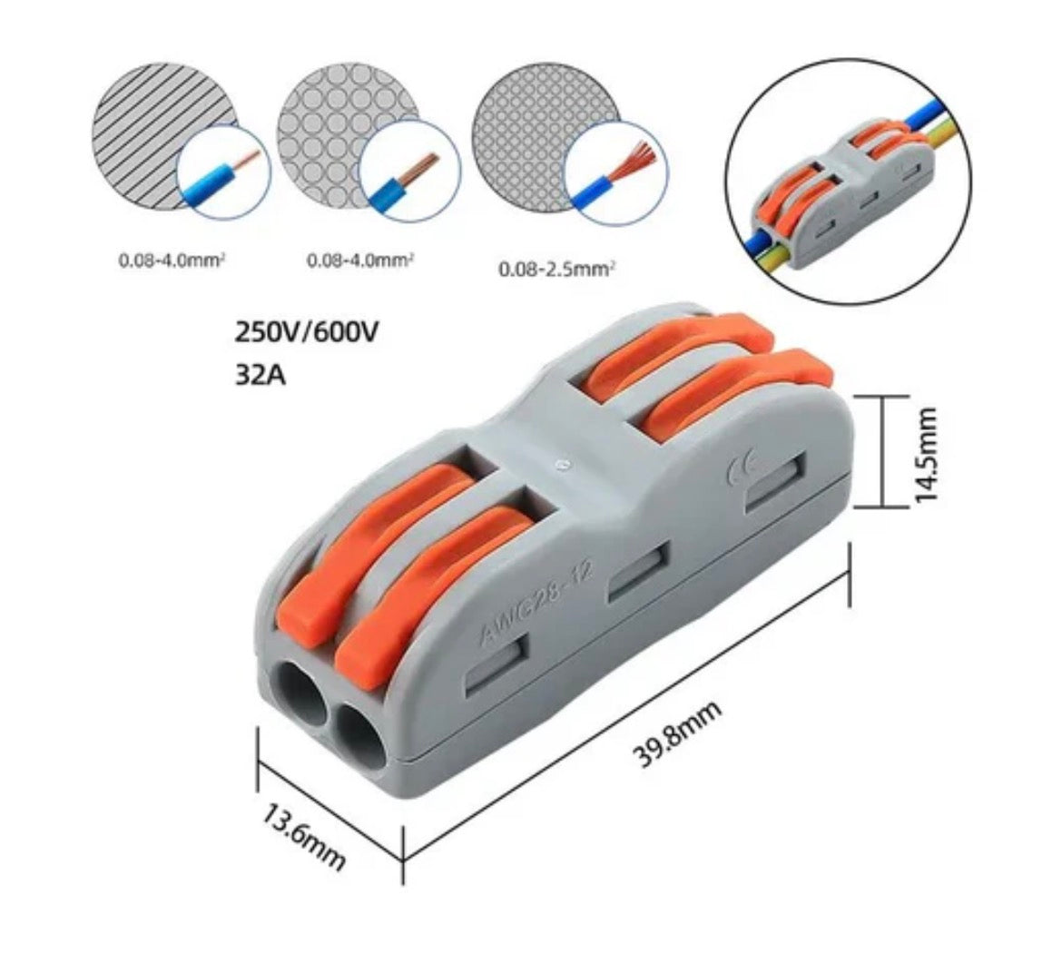 Fast Wire Connector 1/2/3/4 Wires AWG28-12