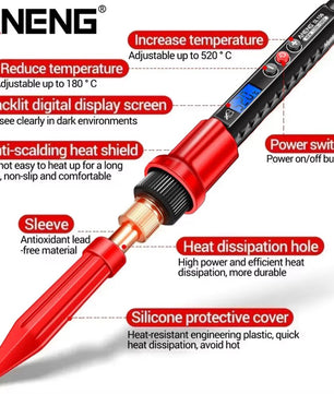 ANENG SL106 Electric Soldering Iron 60W Adjustable Temperature 180℃-520℃