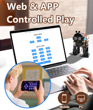 ACEBOTT QD021 Bionic Biped Robot Kit with ESP32 Controller Board