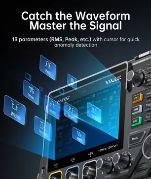 FNIRSI® 2D15P 3-In-1 Benchtop 2CH 100MHz Phosphor Oscilloscope Multimeter