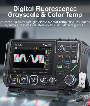 FNIRSI® 2D15P 3-In-1 Benchtop 2CH 100MHz Phosphor Oscilloscope Multimeter