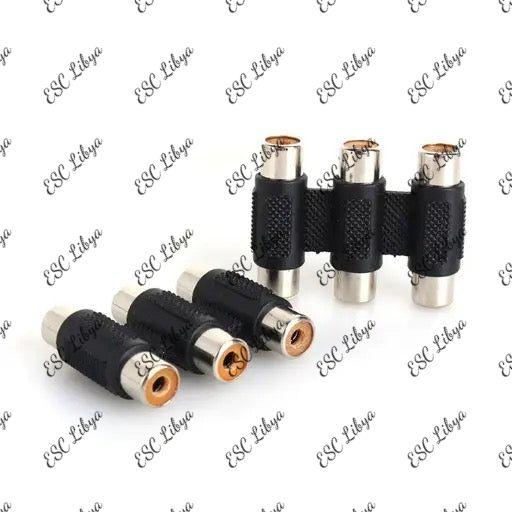 3 Female to 3 Female AV connector مطول صص ثلاثي