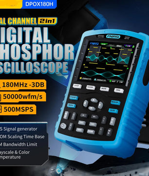 FNIRSI® DPOX180H 2 Channel 180MHZ 2-IN-1 Digial Phosphor Oscilloscope & Function Generator