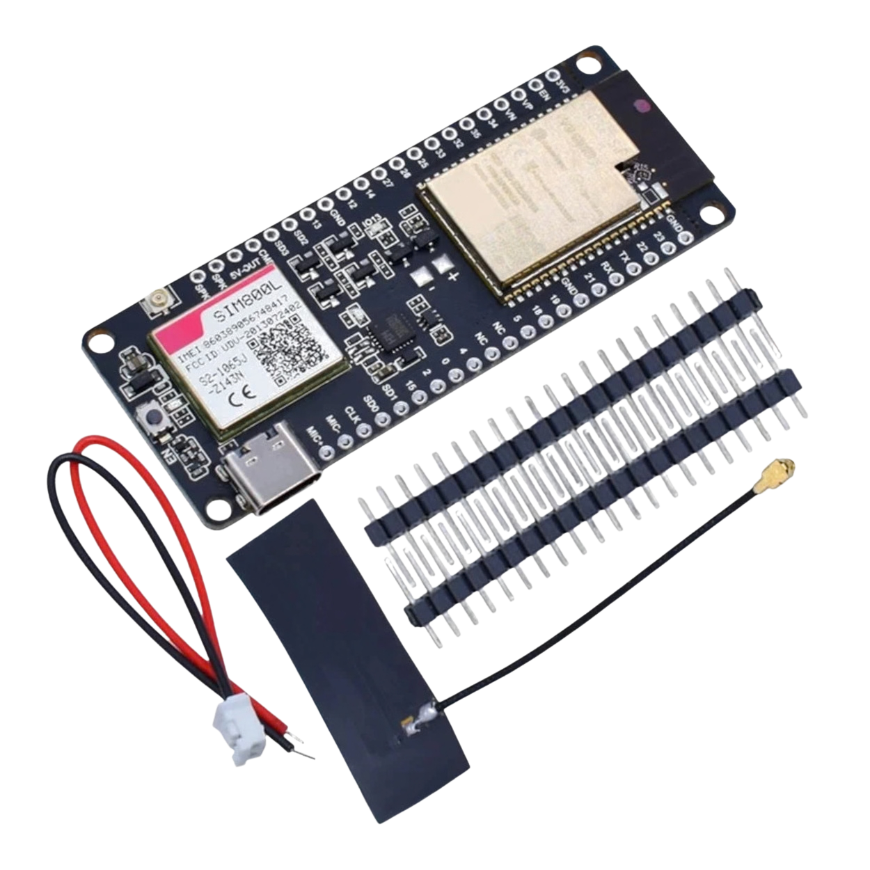 LILYGO TTGO T-Call V1.4 ESP32 Wireless GPRS Antenna SIM Card SIM800L Module