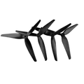 1050 3-Blade Glass Fiber Nylon Propeller 10-inch (2 Pairs)