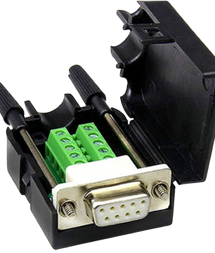 DB9 Screw Terminal To RS232 9-Pin with Shell