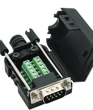 DB9 Screw Terminal To RS232 9-Pin with Shell