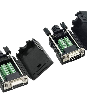 DB9 Screw Terminal To RS232 9-Pin with Shell