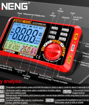Aneng 612 Smart Digital Multimeter جهاز قياس سمارت