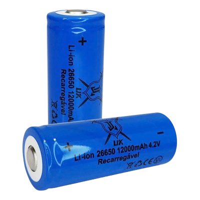 26650 12000mAh 4.2V Li-ion Lithium Battery
