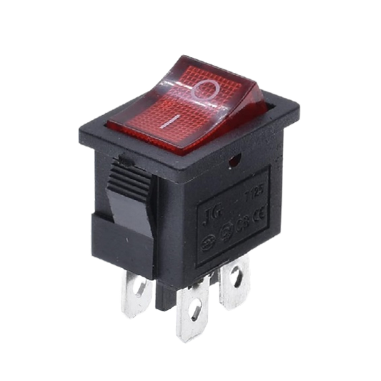 KCD1-104 Rocker Switch 6A 250VAC 4Pin ON-OFF