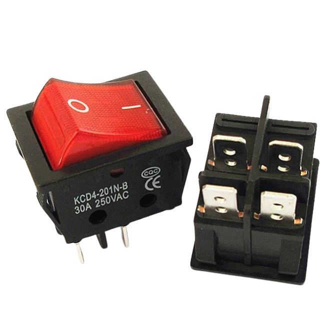 KCD4 30A 250V AC High Current Switch مفتاح كوشة أصلي