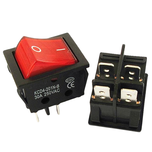 KCD4 30A 250V AC High Current Switch مفتاح كوشة أصلي