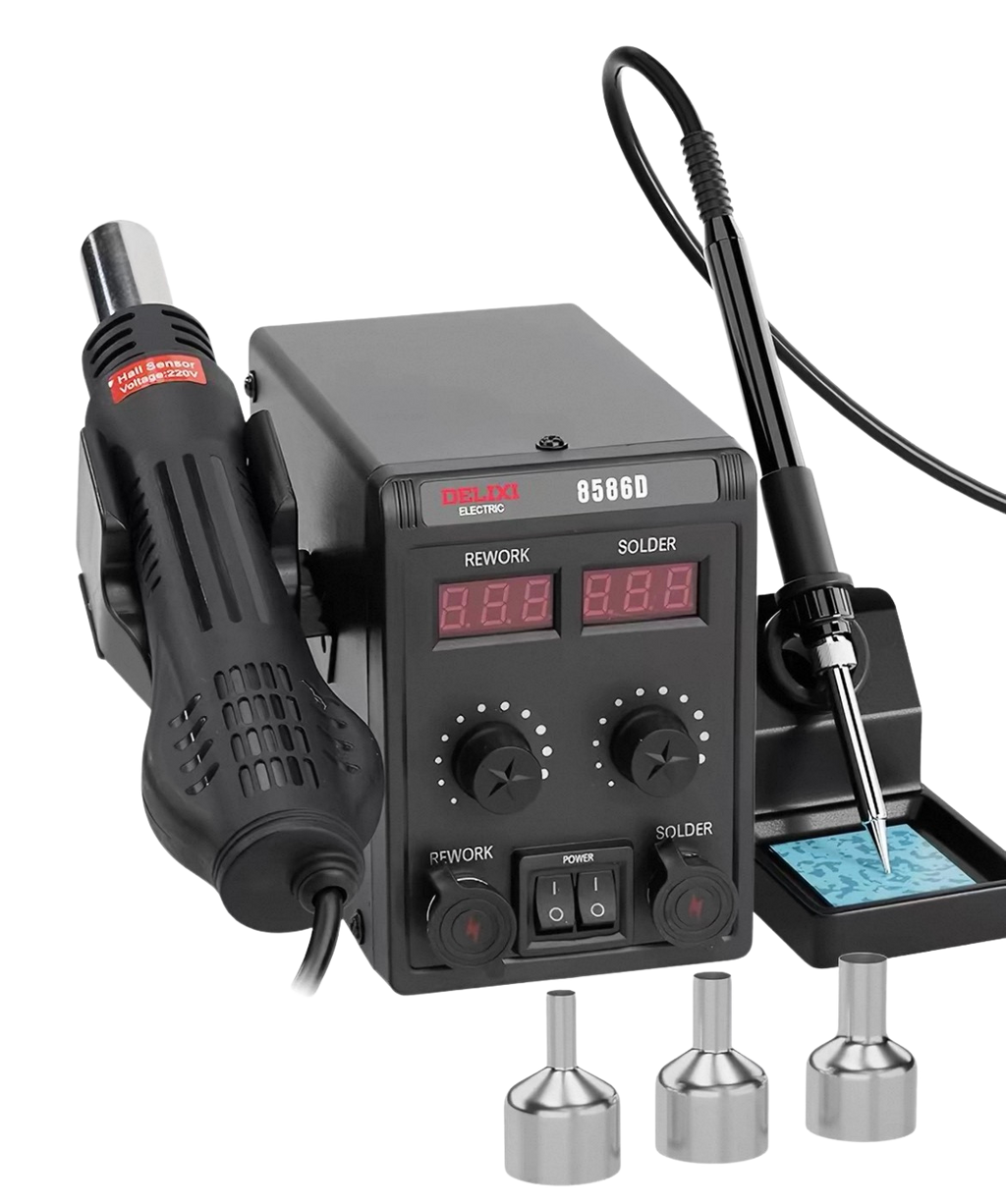DELIXI 8586D 500W 2IN1 SMD Rework Station