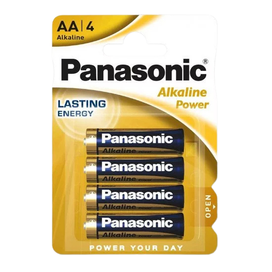 Panasonic AA Alkaline Batteries -4 Pack