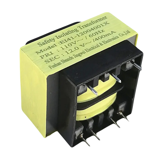 12V AC 400mA 41*16mm Transformer 7pin محول غسالة/مكيف سنون