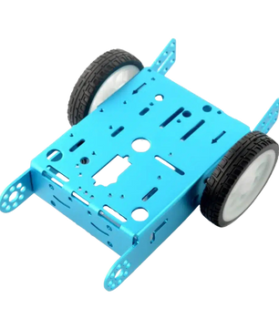 2WD Blue Aluminum Alloy Car Chassis
