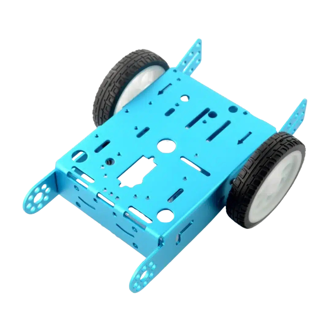 2WD Blue Aluminum Alloy Car Chassis