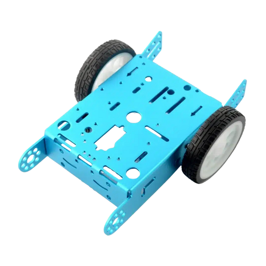 2WD Blue Aluminum Alloy Car Chassis