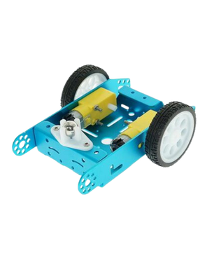 2WD Blue Aluminum Alloy Car Chassis
