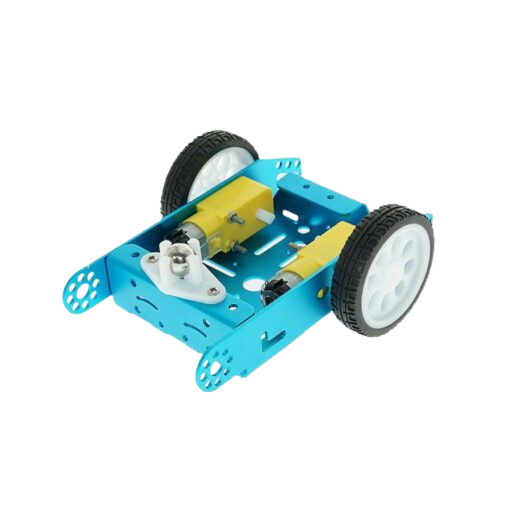 2WD Blue Aluminum Alloy Car Chassis